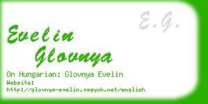 evelin glovnya business card
